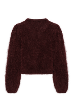 Amelia Chunky Cardigan - Oxblood