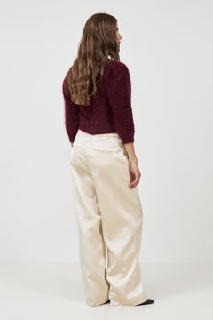 Antonia Chunky Tee - Oxblood