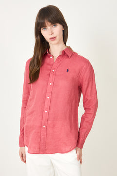 Classic-Long Sleeve-Button Front Shirt - Adirondack Berry
