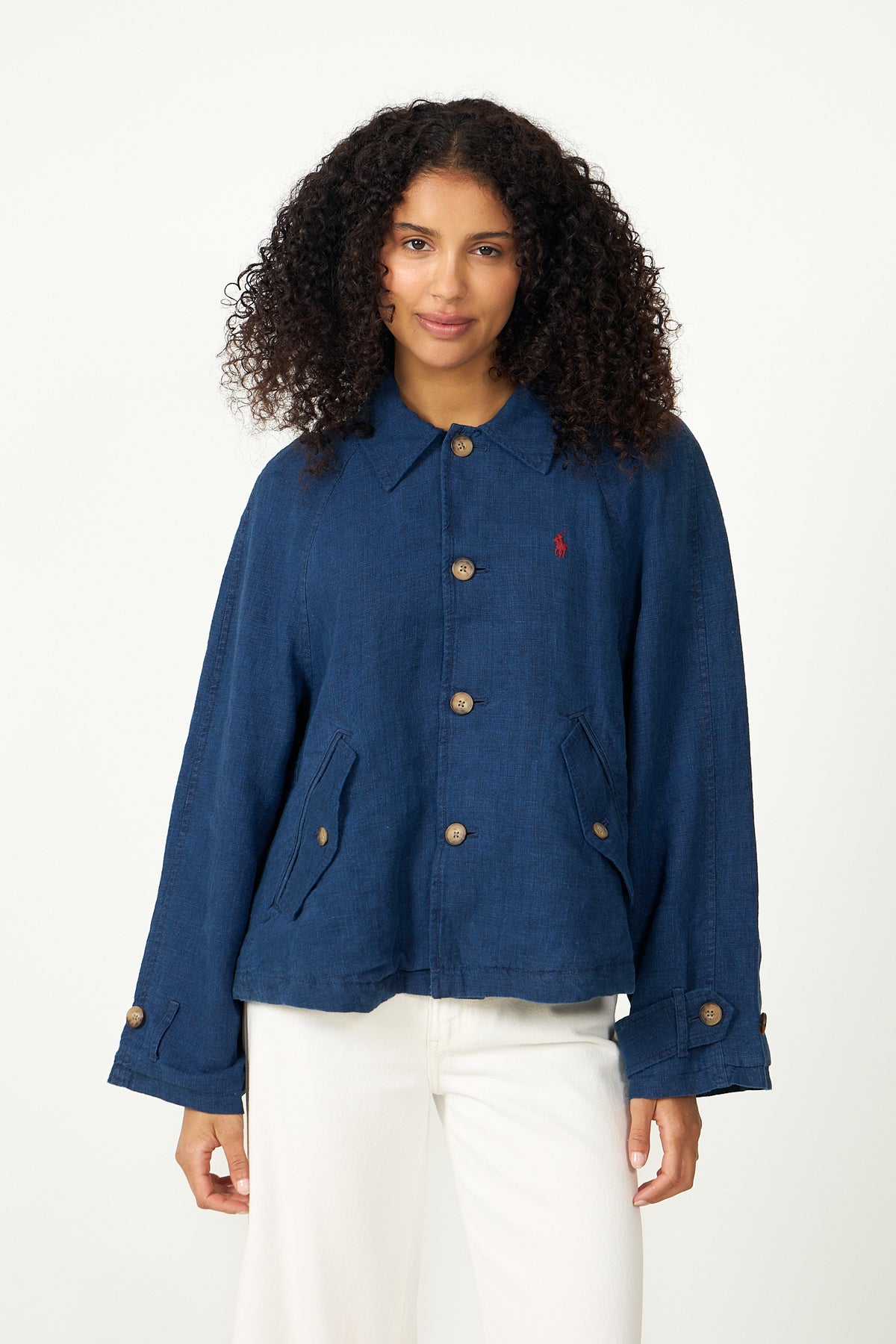Woven-Windbreaker-Jacket - Indigo