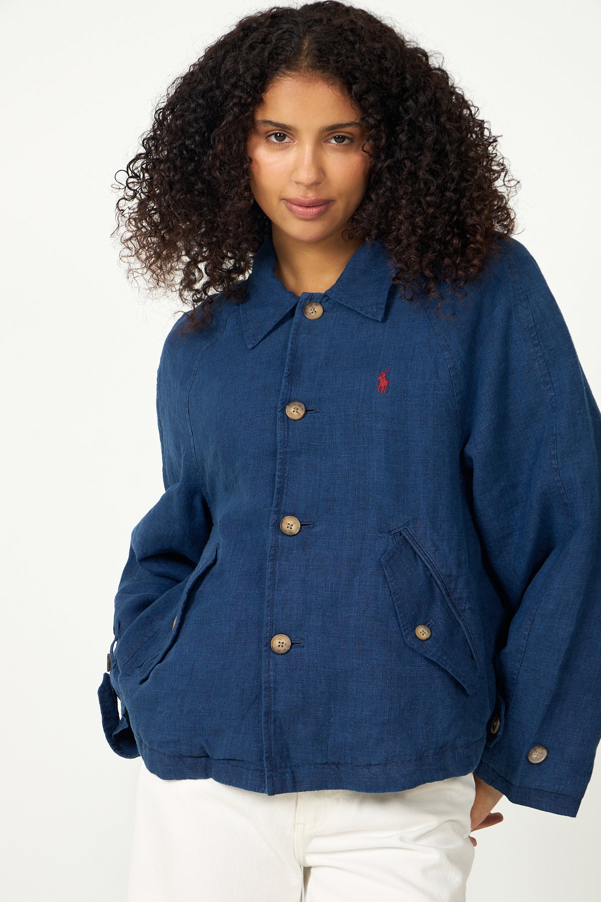 Woven-Windbreaker-Jacket - Indigo