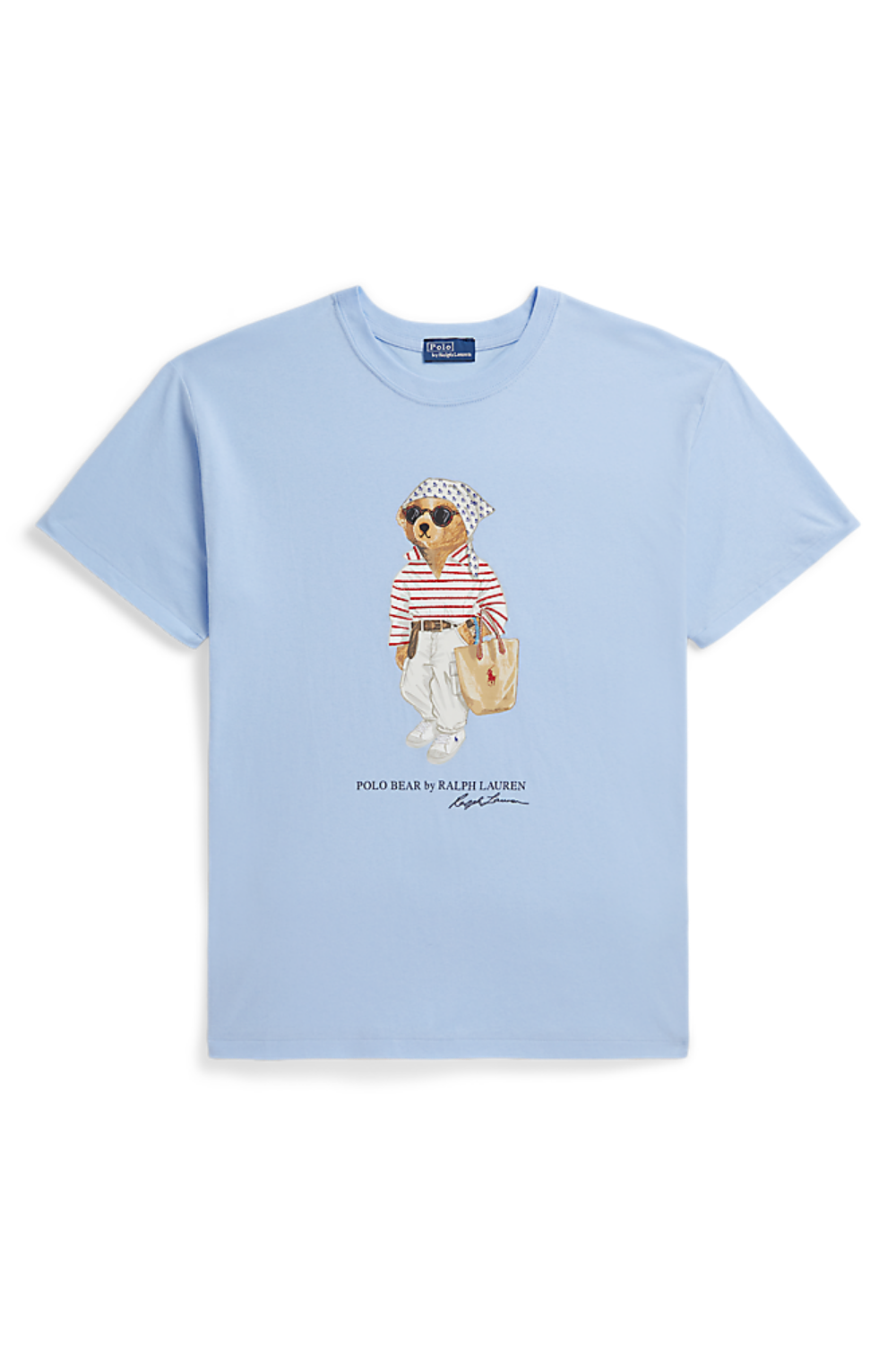 Polo Bear Cotton Jersey Tee - Baby Blue