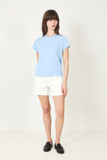 Knit-T-Shirt - Baby Blue