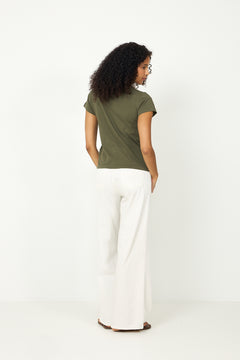 Knit-T-Shirt - Dense Olive