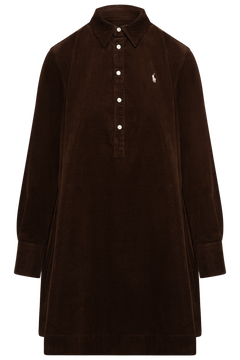 Woven-A Line-Dresses - Dark Brown