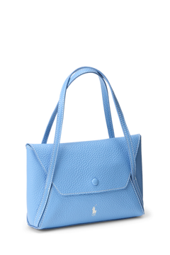 Polo Play Leather Mini Envelope Bag - Baby Blue