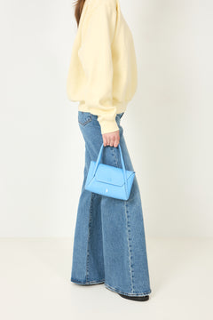 Polo Play Leather Mini Envelope Bag - Baby Blue