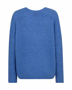 Thora V-Neck Knit - Ultramarine