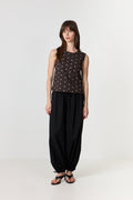 Roxane Balloon Poplinbyxor - Svart
