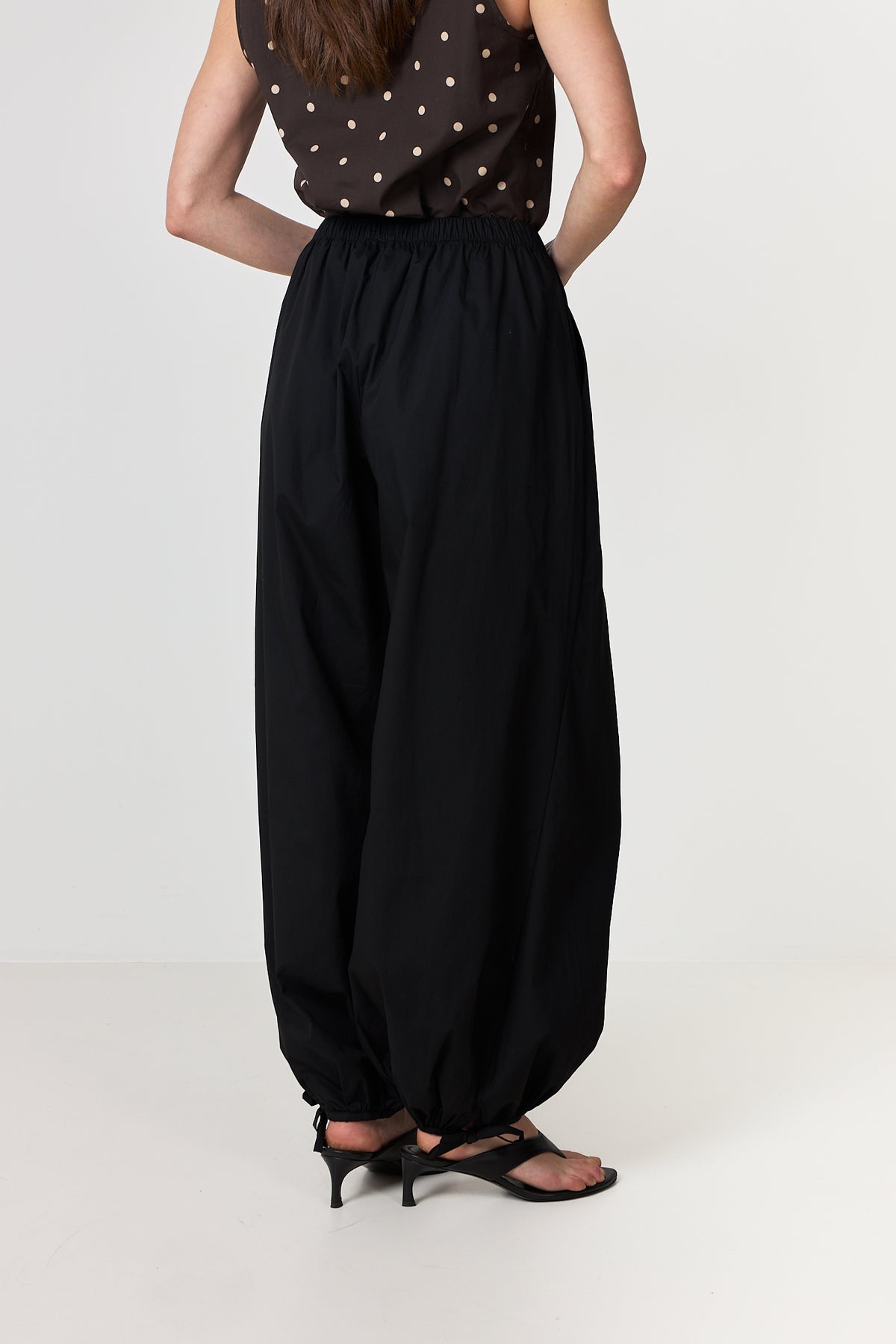Roxane Balloon Poplinbyxor - Svart