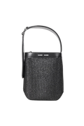 Saelmegade Mini Bucket Raffia - Svart