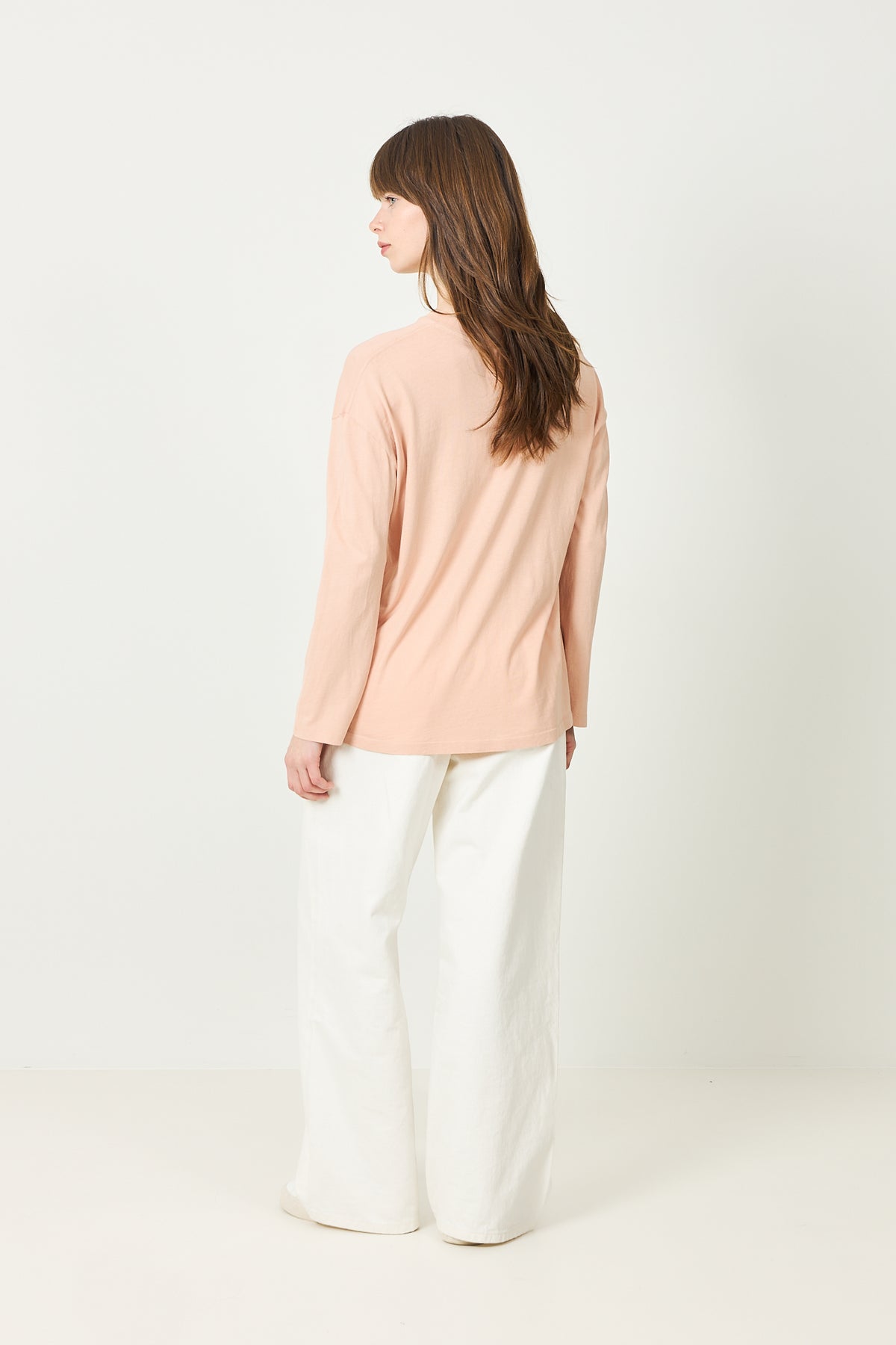 Ivan Long Sleeve Melrose Stencil - Washed Blushed