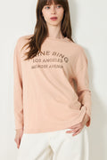 Ivan Long Sleeve Melrose Stencil - Washed Blushed