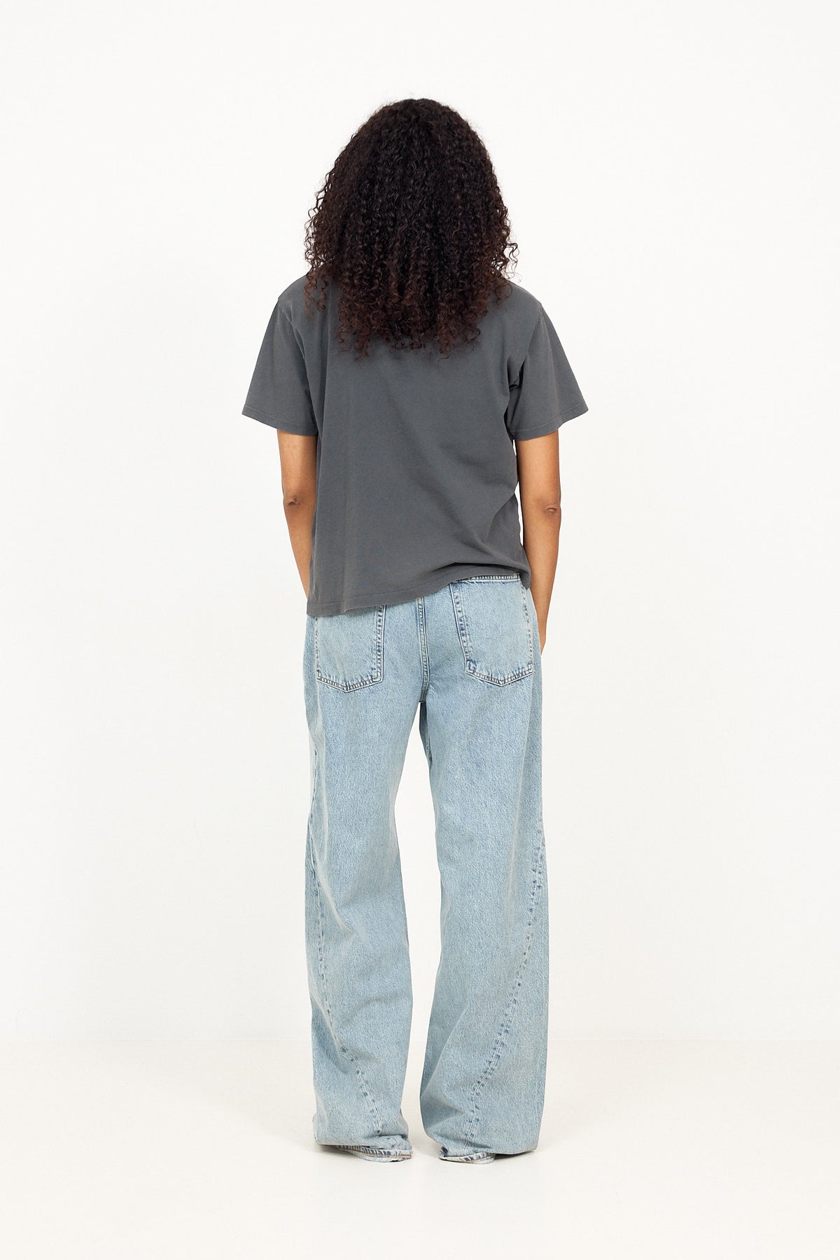 Anine Bing Cade Tee Surfer Black Blue - Washed Black