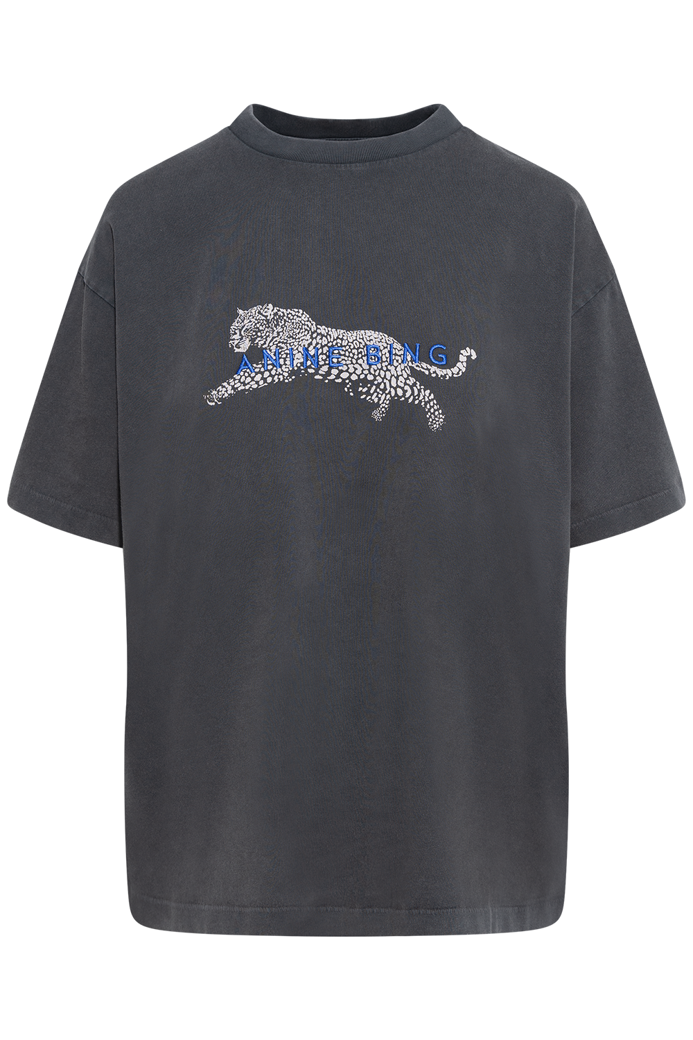 Cade Tee Leopard - Washed Black