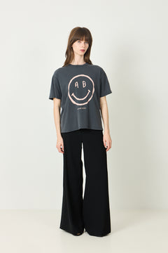 Cade Tee Smiley - Washed Grey