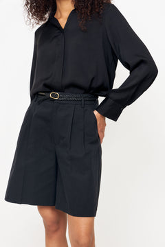 Small Double Signature Link Belt Braided - Black