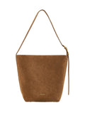 Anine Bing Elly Medium Bucket Bag Suede - Tobacco