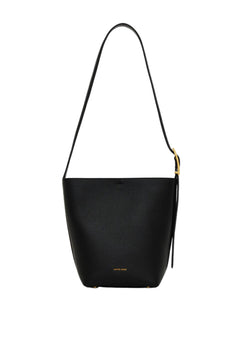 Elly Medium Bucket Bag Grained Leather - Black