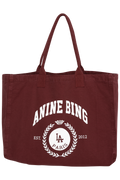 Leo Canvas Tote Collegiate - Fig