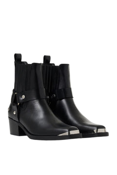 Mid Biker Boots - Black