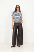 Mulann Polo Knit Blouse - Ljusblå