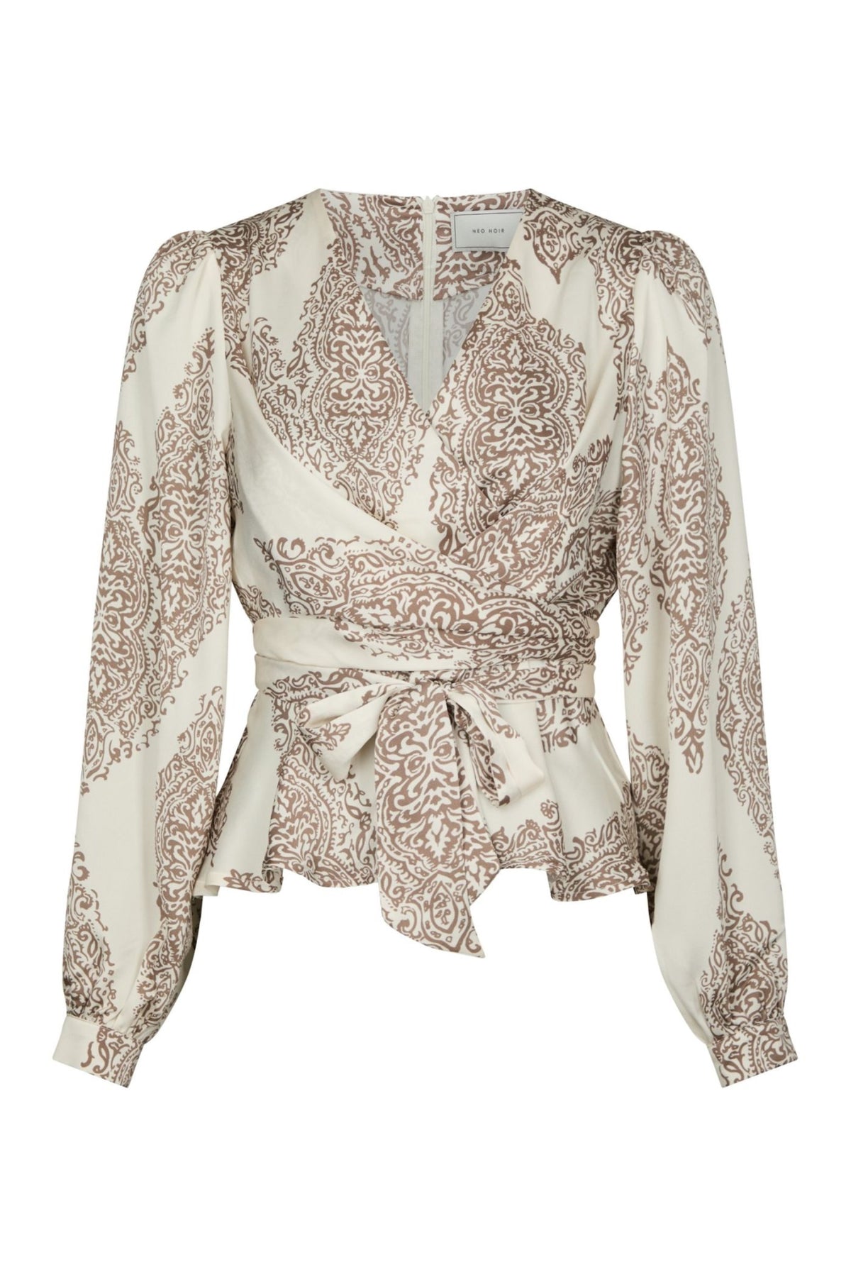 Rista Paisley Drop Blus - Ivory