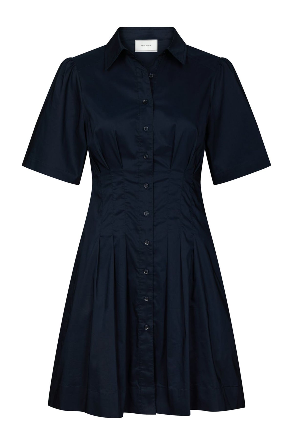 Bentha Poplin Dress - Navy