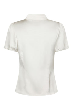 Lyselle Heavy Sateen Shirt - Pearl