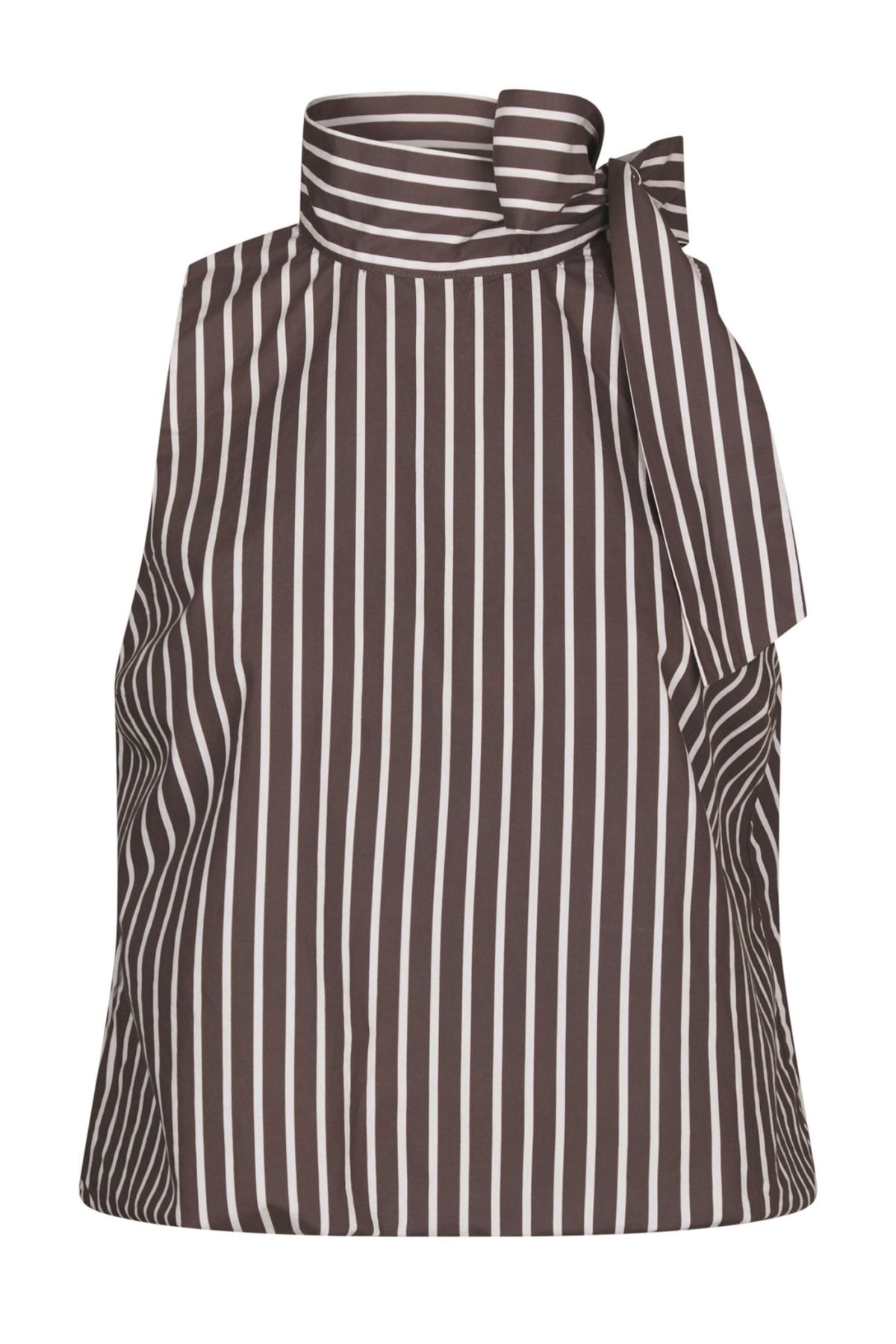 Veda Wide Stripe Top - Brun