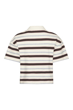 Vennera Triple Stripe Polo Tee - Grey