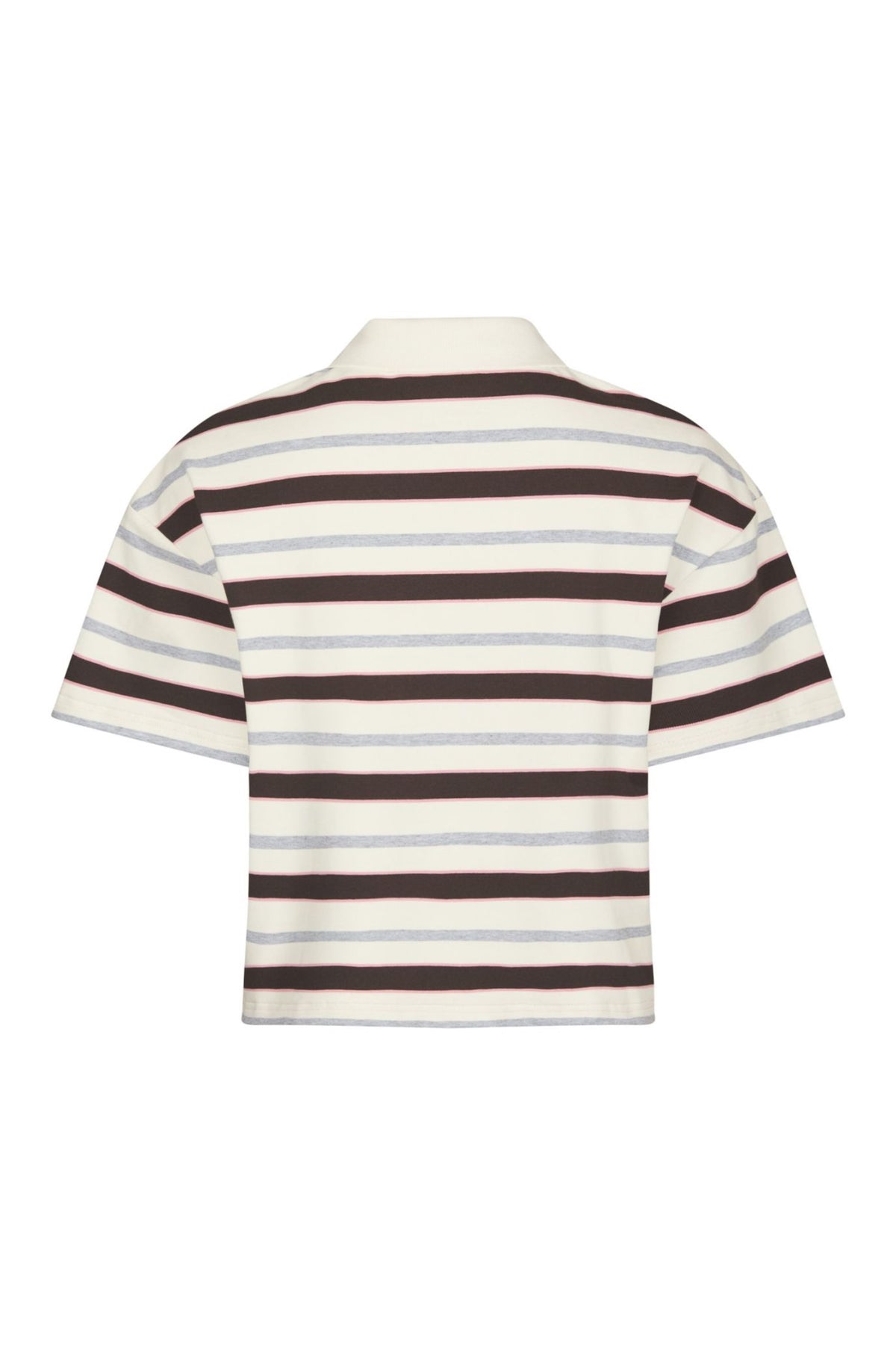 Vennera Triple Stripe Polo Tee - Grå