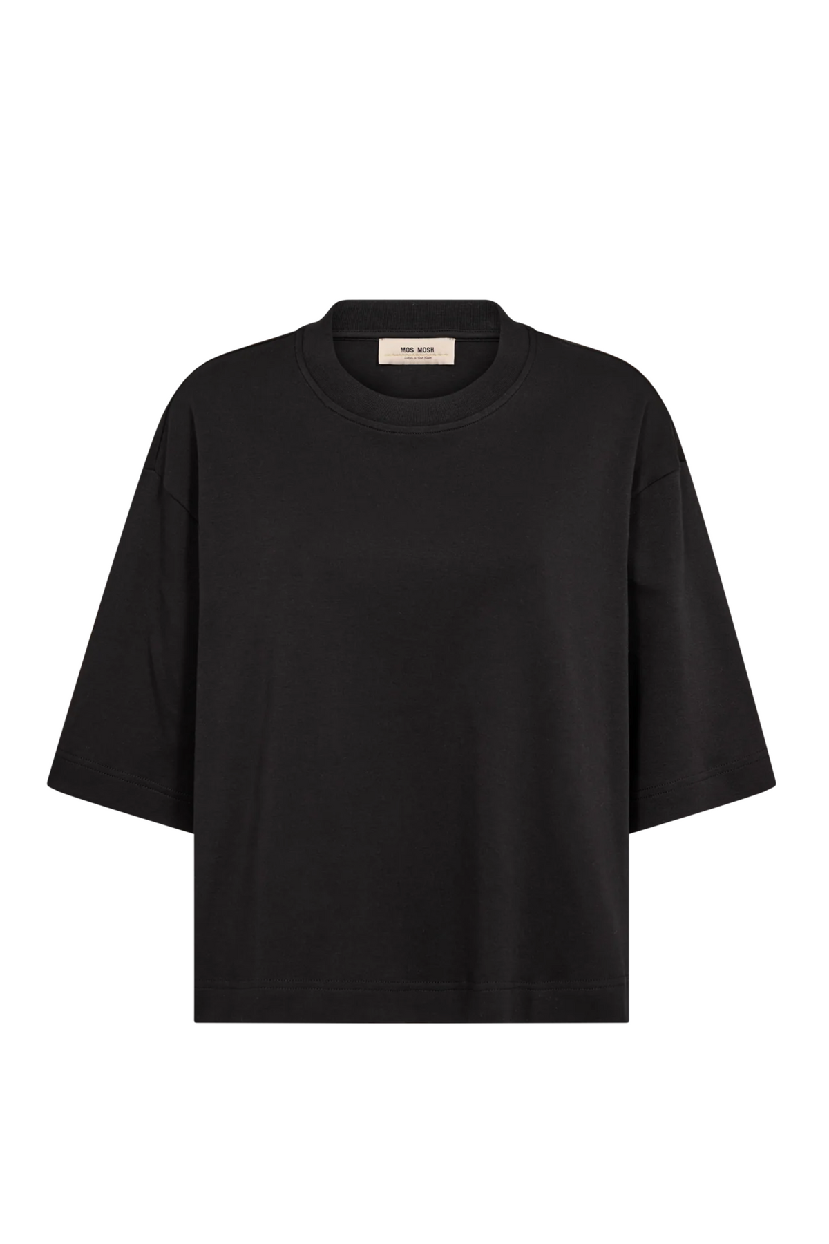 Natalie O-Ss Boxy Tee - Black