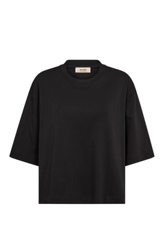 Natalie O-Ss Boxy Tee - Black
