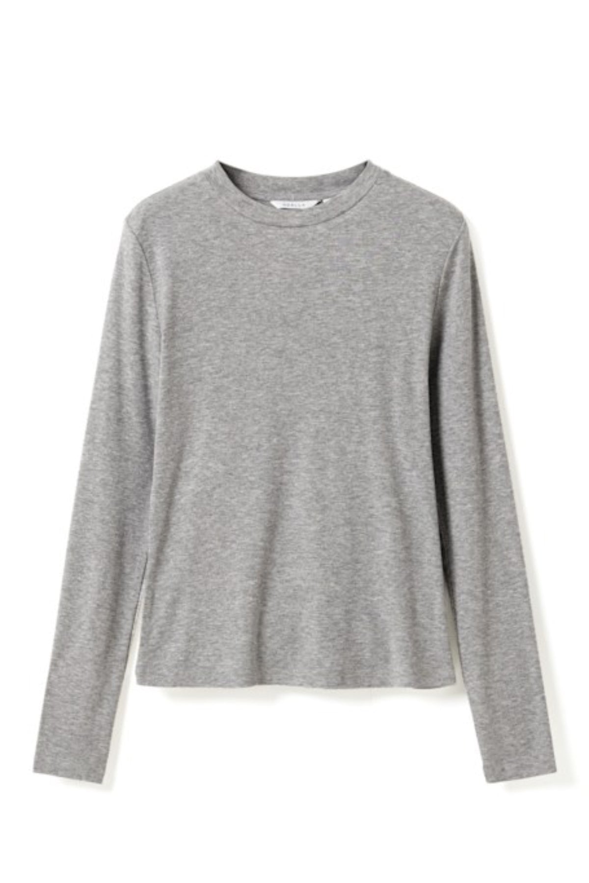 N-Lidie Ls Top - Medium Grey Mel.