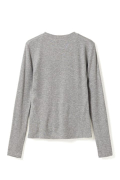 N-Lidie Ls Top - Medium Grey Mel.
