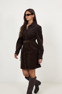 Runa Short Corduroy Dress - Delicioso