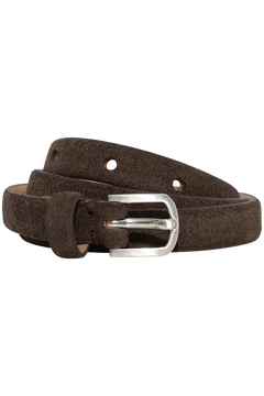 Iona Slim Suede Belt - Delicioso