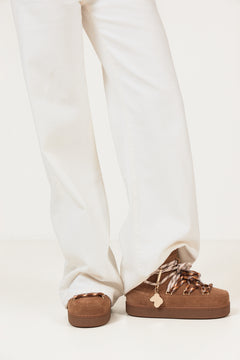 Quilted Suede - Brown