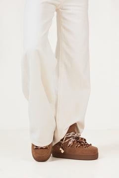 Quilted Suede - Brown