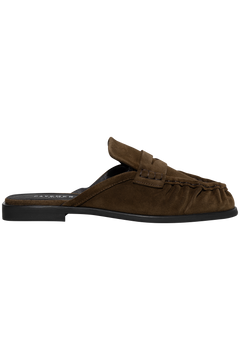 Elmira Mule - Brown Suede