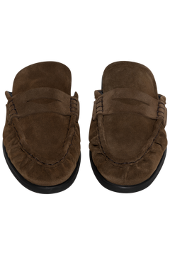 Elmira Mule - Brown Suede