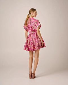 Poplin Belt Dress - Bright Field