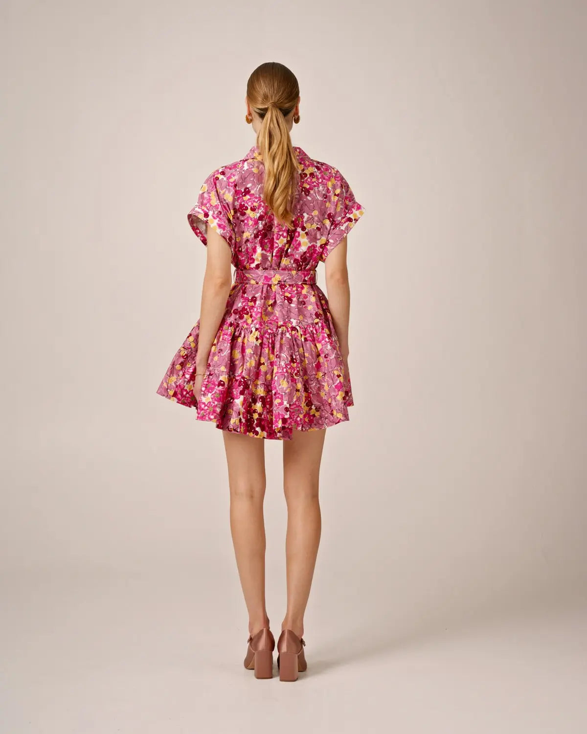 byTiMo Poplin Belt Dress - Bright Field