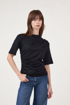 Oline Light Twist Tee - Black
