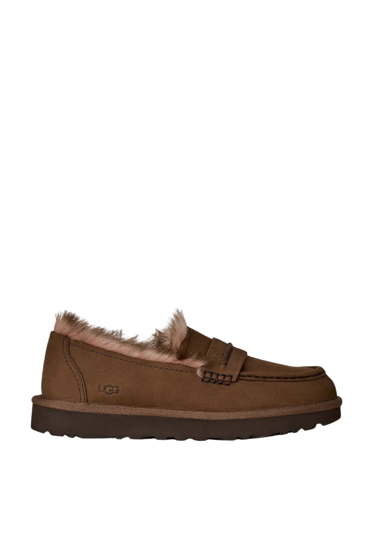 W Ellis Nubuck Loafer - Dark Chestnut