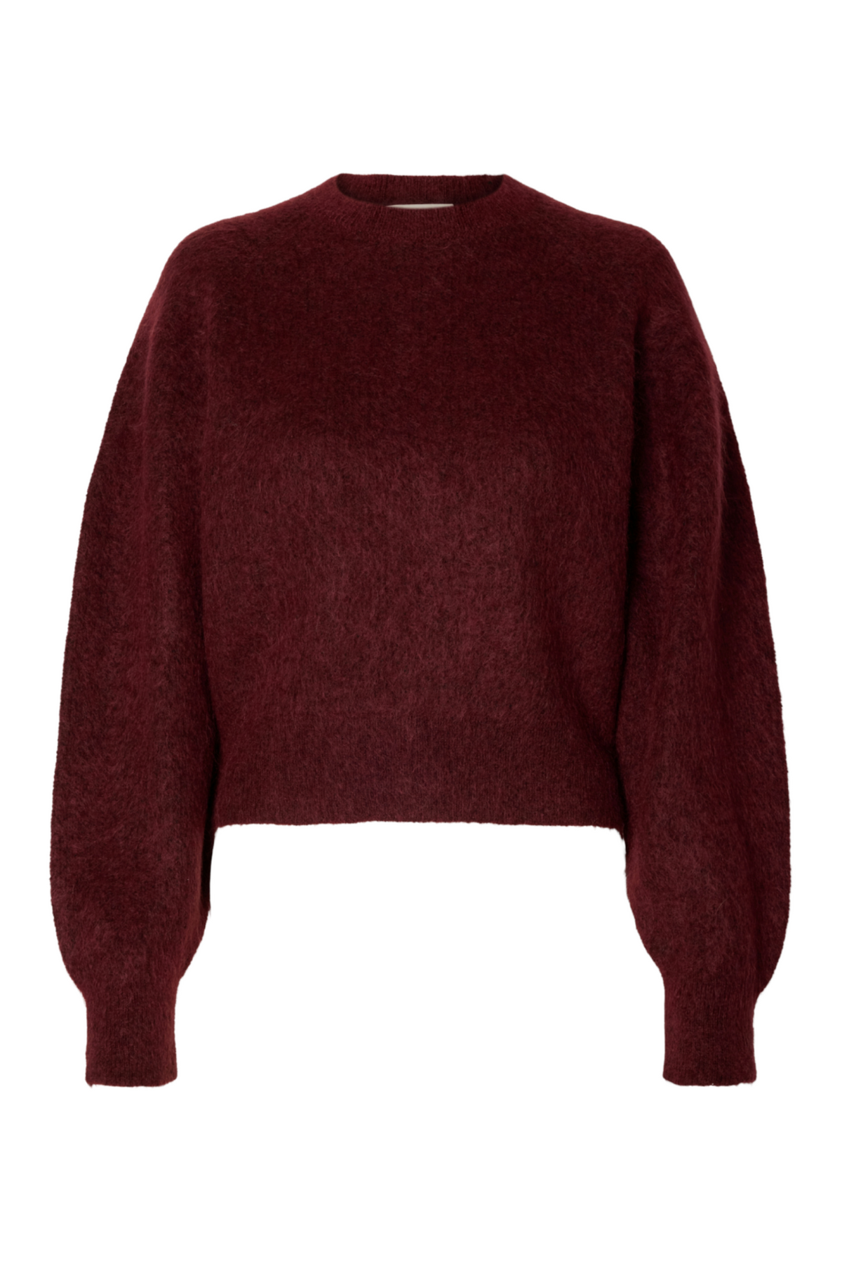 Mira LS Knit Short O-Neck - Tawny Port