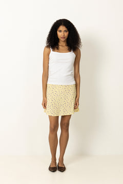 Alyssa Print Skirt - 90s Flower Print
