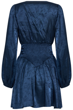 Edla Jacquard Mini Dress - Navy