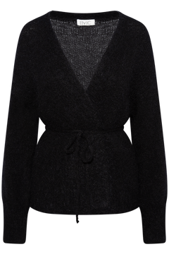 Idaic Wrap Cardigan - Black